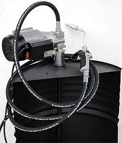 Drum pump electric, pneumatic for oil, diesel from drum IBC tank