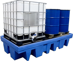 ibc bund, ibc container spill tray, spill containment pallet, sump pallet, shed, ibc shed, cover